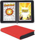 Comic Book Binder, 30 Pockets Comic Book Storage Album, for Current, Silver Age, Regular Comics Bagged and Boarded, Sleeves for Displaying Comic Books and Comics Book Storage (Red) by Unknown