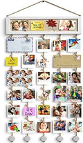 Bikoney Collage Picture Frame with Bulletin Board Photo Display - White by Bikoney