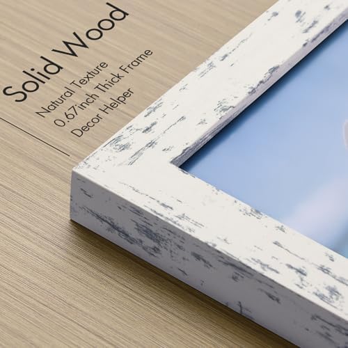 Vittanly 4x6 Picture Frame Made of Solid Wood for Wall or Tabletop - Image 3