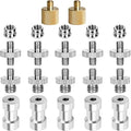 22Pack ChromLives Camera Screw Adapter 1/4 to 1/4 Screw to 3/8 Tripod Adapters Converter Brass Screws Spigot Mount Set for Camera Tripod Monopod Ballhead Flash Light,Combo Pack by ChromLives