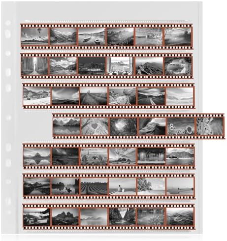 MUQING 100 Sheets 35mm Film Negative Page Preservers by MUQING