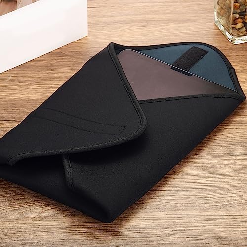 PATIKIL Camera Protective Wrap, 20"x20" Lens Wrap Cloth with Thick Protective Neoprene, Lens Pouch Bag with Hook and Loop for Lens, SLR, Black Orange - Image 7