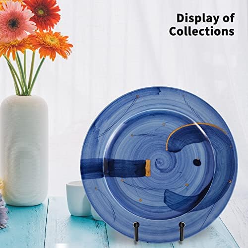 Decolore 5 Pack 4 inch Display Stands Black Iron Easel for Plate Stand Plate Holder for Picture, Decorative Plate, Photo Easel, Artistic Work Display Stand, Picture Frames - Image 3