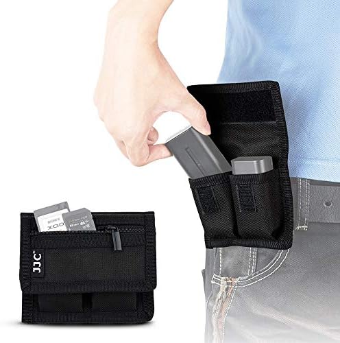 JJC Camera Battery Case Holder, Storage Pouch for 2 x NP-FW50 LP-E17 LP-E6 by JJC