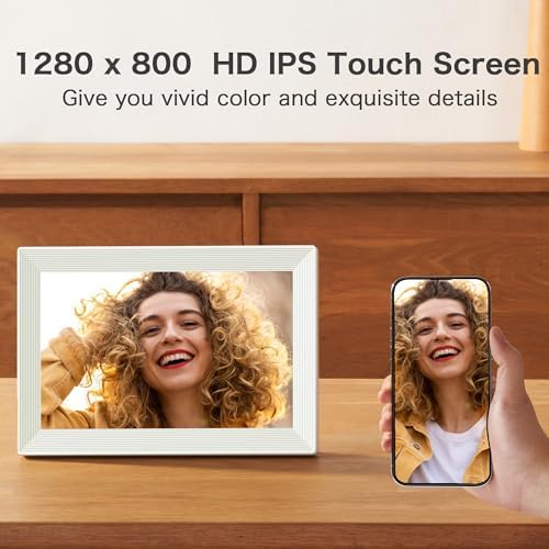 Frameo 10.1 Inch Digital Picture Frame, Smart WiFi Electronic Photo Frame - Image 3