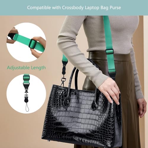 3 Pack Adjustable Shoulder Strap:Comfortable for iPad Strap Nylon Neck Lanyard for iPad/Samsung Tablet Case,Camera Binocular Crossbody Laptop Luggage Bag(Mint Green) - Image 6