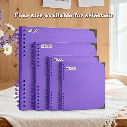 Scrapbook Album 8x8 Inch - 40 Pages Hardcover Kraft Paper Photo Album, Memory Book for Wedding, Anniversary, Family, Christmas, Baby Shower, Ideal for Preserving Precious Moments - Image 6