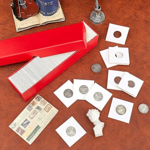 Teling 16 Pcs 2x2 Coin Storage Collectors Box, 9 x 2 x 2 Inches, Red - Image 5