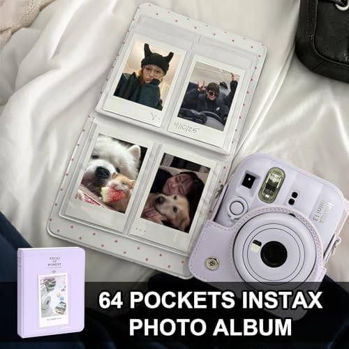 CAIYOULE Camera Case for Fujifilm Instax Mini 13 Instant Camera, Purple - Image 6