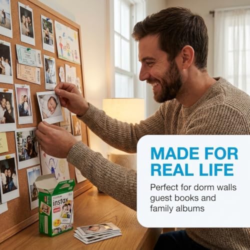Fujifilm Instax Mini Instant Film, 20 Sheets – White Daylight ISO 800 for Instax Mini 13, 12, 11, 41 Cameras –Bundeld with The Tudak Store Microfiber Cleaning Cloth - Image 7