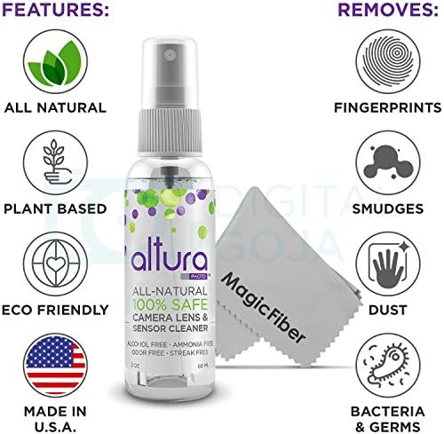 Altura Photo Camera Cleaning Kit, All-Natural Lens Cleaner, DSLR Mirrorless - Image 4