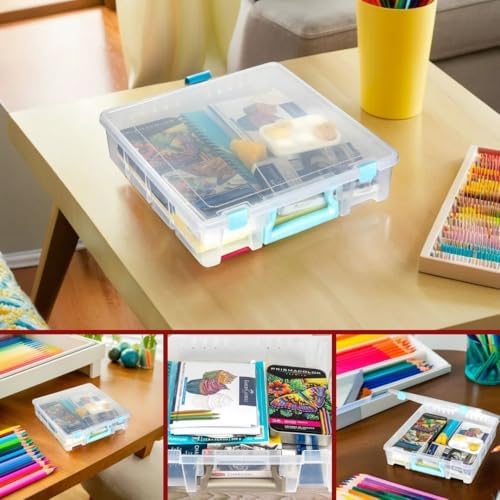 ArtBin Super Satchel 1-Compartment Craft Storage Box, Clear - Image 7