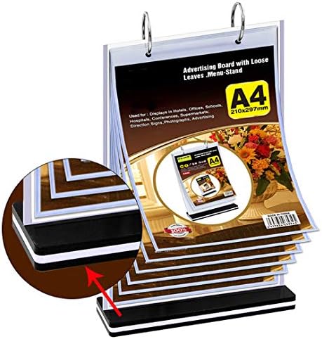 KAFENDA A4 Multi page Flip Display Card Label Display Stand, T-shaped - Image 5