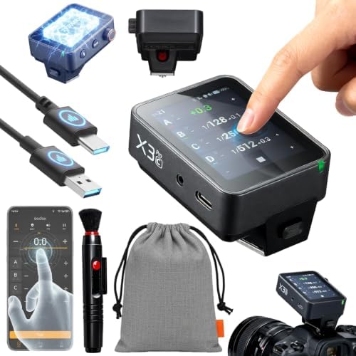 GODOX X3 PRO C X3PRO C Shutter Control Flash Trigger for Canon with Bluetooth Integration & APP Control Touch Screen 2.4GHz Wireless X System Pro Shooting Modes TTL Wireless Fast Charging by GODOX