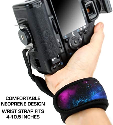 USA Gear DualGRIP Professional Grip Camera Hand Strap with Neoprene Design and Metal Plate - Compatible with Canon, Fujifilm, Nikon, Sony, and more DSLR, Mirrorless, Point & Shoot Cameras (Galaxy) - Image 5