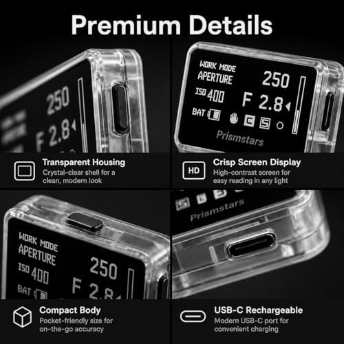 TsoLay Light Meter for Film Camera, Camera Hot Shoe Light Meter with Full-Screen Display, 30° Metering Angle, Adjustable ISO Aperture and Shutter Speed, Long Standby, for Beginner, Photographer - Image 4