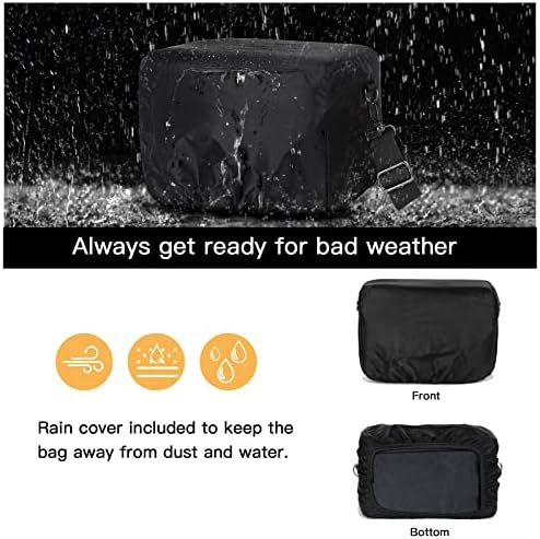 MOSISO Camera Case Crossbody Shoulder Messenger Photography Bag, Black - Image 5