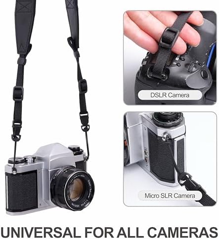 Padwa Lifestyle Adjustable Camera Strap - 1.5" Top Layer Cowhide Head Camera Straps for Photographers, Cotton Adjustable Neck Shoulder & Crossbody Strap Quick Release for All Cameras and Binoculars - Image 6
