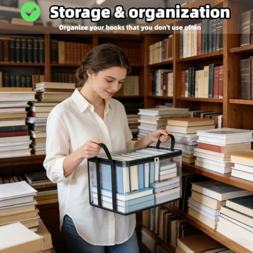 3 Pack Clear Comic Book Storage Containers, Black - Image 7