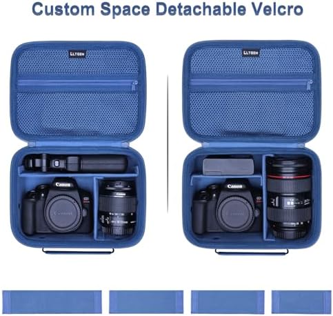 Small Camera Case Bag for Canon EOS Rebel T7/R50//R100 DSLR Camera Blue - Image 3