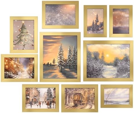 SONGMICS Collage Picture Frames, Set of 10, Glass by Unknown