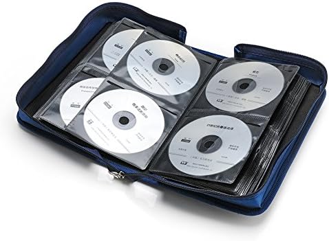 CCidea CD Case DVD Storage Holder, 128 Capacity DVD Cases Organizer CD Plastic Protective Carrying Binder,Portable Cd Wallet for Home Travel (Blue), 128-blue, L11 xW 6 x H3.5 INCH, Beauty Case - Image 2