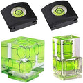 Camera Level Hot Shoe Level Hot Shoe Bubble Cover Combo Pack 3 Axis 2 Axis 1Axis Compatible with Nikon, Olympus, Pentax Digital and Film Cameras-4 Packs by FOTYRIG