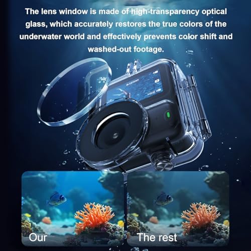 Water Proof Protective Camera Case, 60M/196Ft Underwater Housing Shell Protective Cage, Including Surfing, Skiing, Rainy Day Photography Without Compromising Portability - Image 2