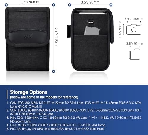 JJC Carrying Case Pouch for Sony A6700 A6000 A6400 Camera+16-50mm Kit Lens - Image 2