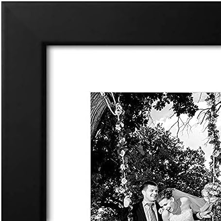 Americanflat 12x16 Picture Frame with Shatter-Resistant Glass - Set of 2 - Use as 8x12 Frame with Mat or Display 12x16 Photo Without Mat - Signature Collection - Picture Frames for Wall - Black | Engineered Wood construction, Shatter-resistant glass, h... - Image 7