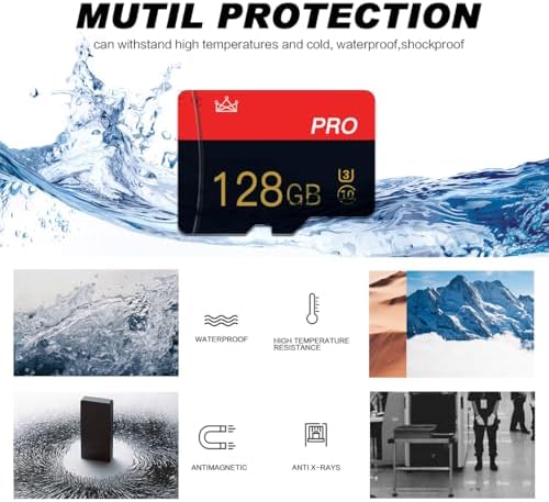 2 Pack Micro sd Card 128GB Class 10 with Adapter High Speed Memory Card for Tablet, Drone - Image 4