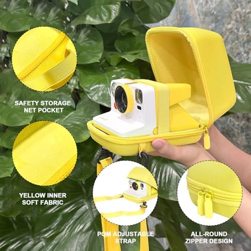 Camera Case for Polaroid Now/Now+/I-Type/Flip Instant Camera,Yellow - Image 4