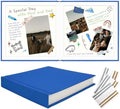 Vienrose Scrapbook Album 10x10 Inch Linen 420gsm Kraft 40 Pages Dark Blue by Vienrose