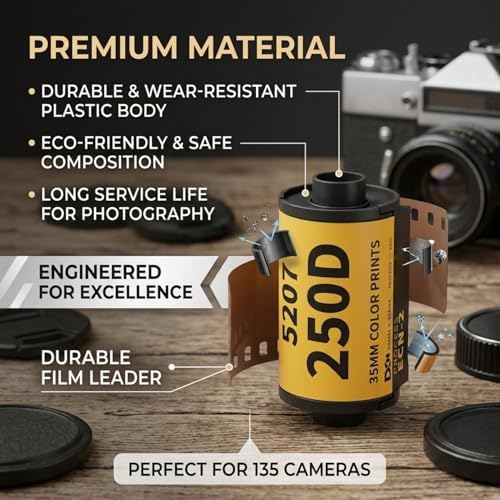 35mm Color Print Film, 35mm Film Colour Wide Exposure Range ECN 2 Film Roll Camera Film for 135 Camera (8 Sheet) - Image 6