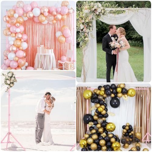 EMART Backdrop Stand 10x7FT Adjustable Back Drop Stand for Party -Pink - Image 6