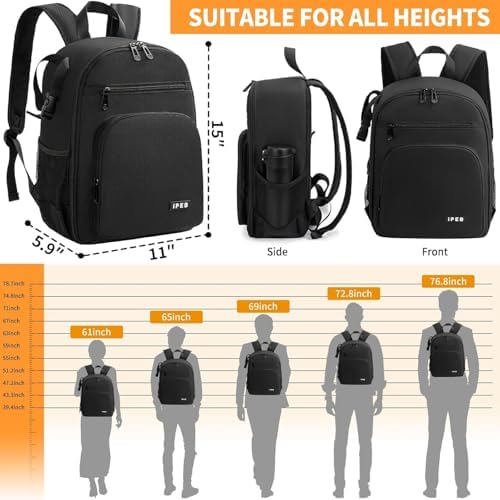Camera Backpack for Photographers, DSLR Camera Bag with Rain Cover - Image 2