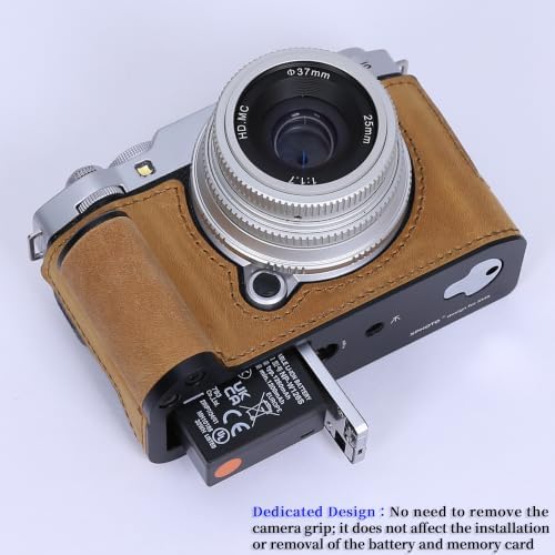 Camera Genuine Leather Half Case ，Compatible with FUJIFILM X-M5 XM5 - Image 3