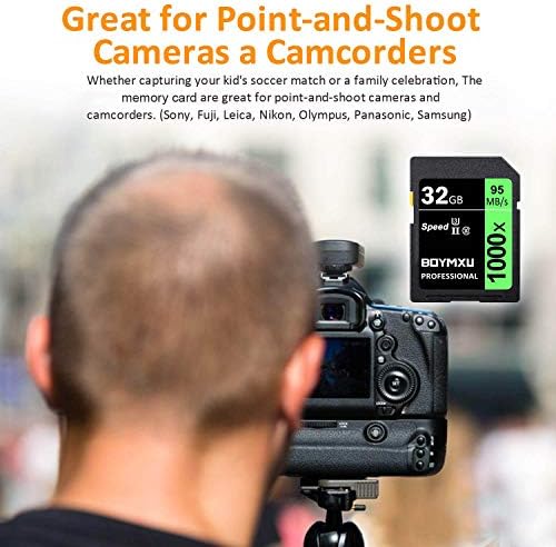 Professional 1000x Class 10 U3 Memory Card - 32GB, Compatible with Computers, Cameras & Camcorders, Up to 95MB/s Read Speed, Green/Black - Image 7