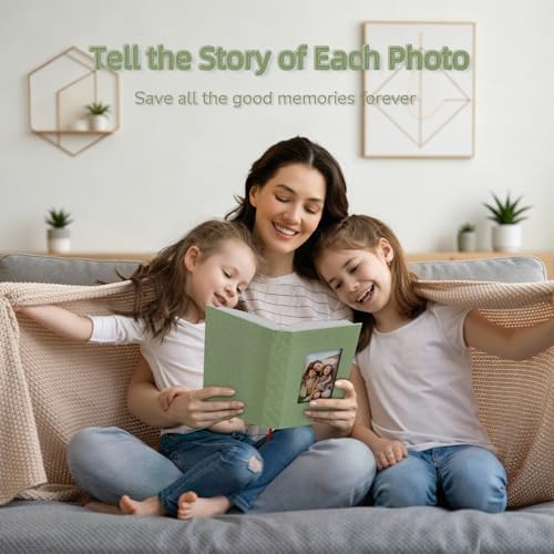 Popotop Photo Album 4x6-300 Photos Linen Cover Photo Books with 300 Horizontal Pockets,Slip-in Picture Albums for Family Wedding Anniversary Baby Vacation Pictures - Image 6