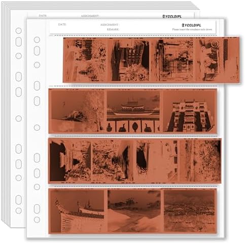 50PCS-YCCLDIPL Archival Storage Sheets - 120Negative Page Preservers for 120 Film (50 Archival Storage Sheets) by YCCLDIPL