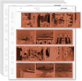 50PCS-YCCLDIPL Archival Storage Sheets - 120Negative Page Preservers for 120 Film (50 Archival Storage Sheets) by YCCLDIPL