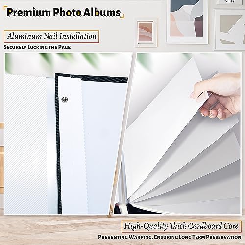 Artfeel Photo Album Self Adhesive Scrapbook,60 Pages Large Photo Book for 4x6,5x7,8x10 Pictures,DIY Album for Baby Wedding Family Travel Birthday,with Metallic Pen and Scraper - Image 4