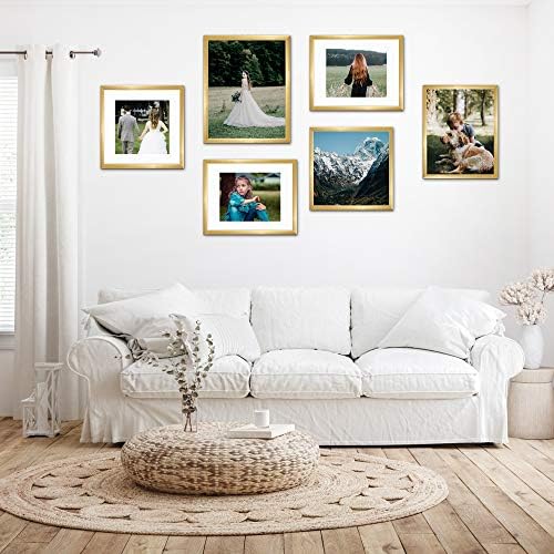 upsimples 12x18 Picture Frame, Gallery Wall Frames Set of 5, Gold - Image 2