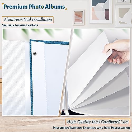 Artfeel Photo Album Self Adhesive Scrapbook,Large Photo Book for 4x6,5x7,8x10 Pictures,DIY Album for Baby Wedding Family Travel Birthday,with Metallic Pen and Scraper - Image 4