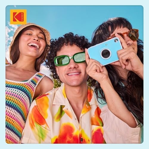 KODAK Printomatic+ Instant Print Digital Camera (Blue) 10MP Portable Camera with Interactive RGB LED Status Indicator, Prints Full-Color Photos on Zink 2x3” Sticky-Backed Photo Paper - Easy & Fun - Image 6