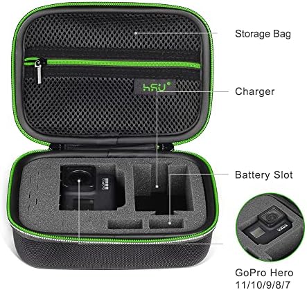 HSU Carrying Case for GoPro Camera and Accessories (Small Size Green) - Image 5