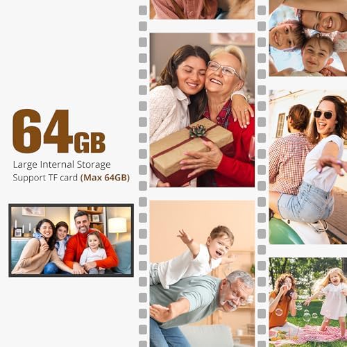Dragon Touch Large Digital Picture Frame 32 inch Screen WiFi Digital Photo Frame Display, 64GB Storage, Auto-Rotate, Share Photos via App, Email, Cloud, Classic32 - Image 6