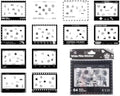 12pcs Fuji WIDE 400 Instant Camera Film Border Stickers, Decorative Photo Sticker Compatible for Fujifilm Instax Wide EVO/300/210 Instant Camera Film - Retro Series by HIYQIN