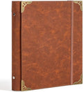 Leather Photo Album 4x6, Vintage Photos Albums with 30 Writing Paper Photo Book for Family Travel Wedding Graduation Anniversary Baby Vacation (Brown) by MOOJULY