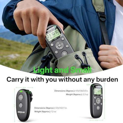 AODELAN Rechargeable Camera Timer Intervalometer Remote Control for Nikon - Image 7